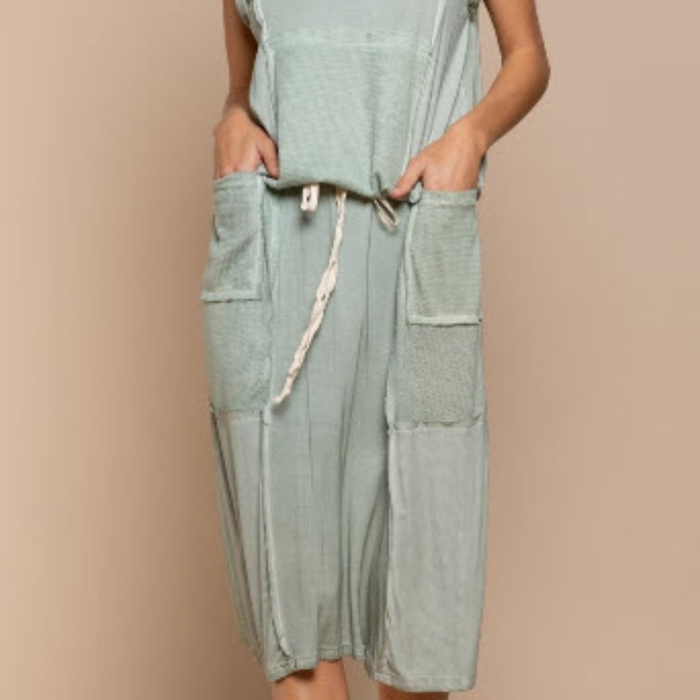 POL Pullover T- Shirt Dress with pockets